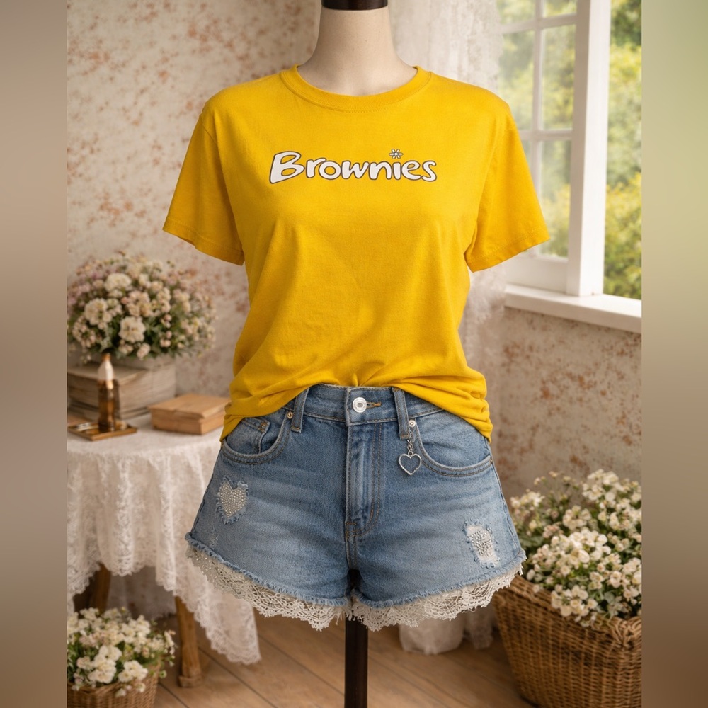 “Brownies” Yellow T-Shirt by GILDAN